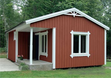 Klassisk faluröd fasad